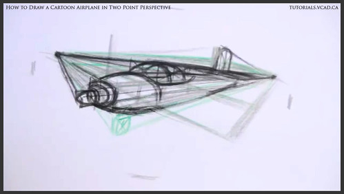 learn how to draw a cartoon airplane in two point perspective 020