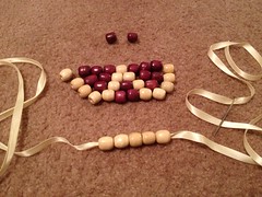 Wooden Bead Bib Necklace - Step 1