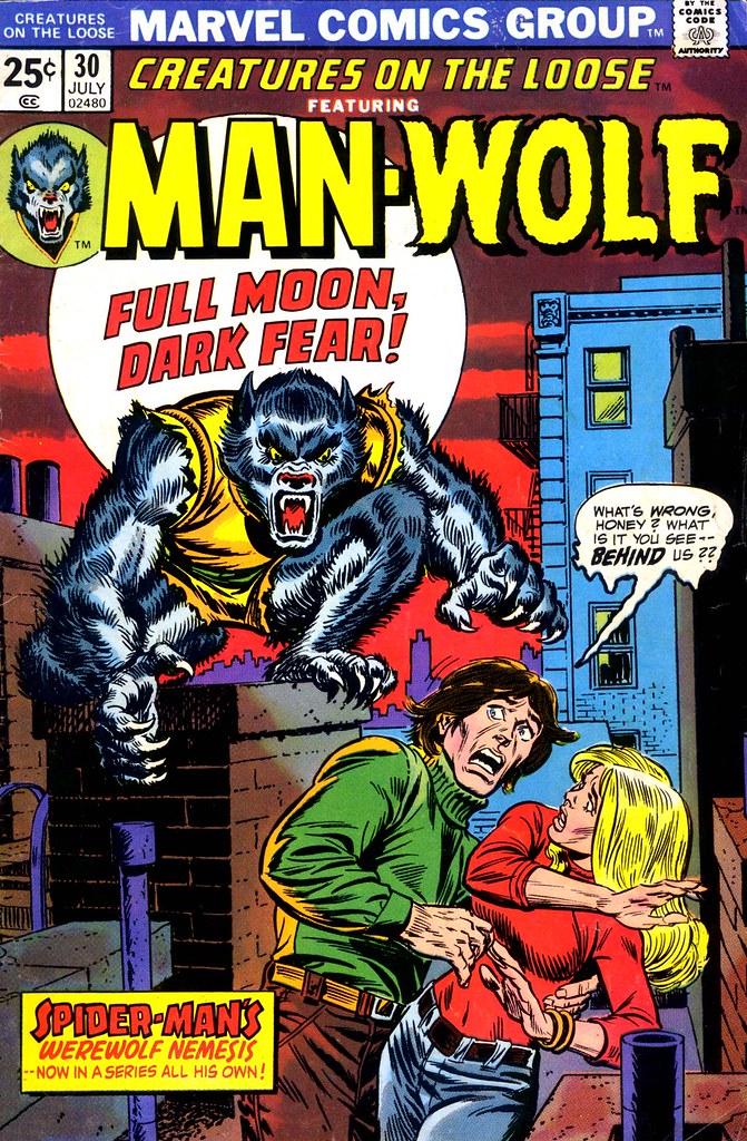 Gil Kane, John Romita - Creatures on the Loose #30, Man-Wolf Cover 1974