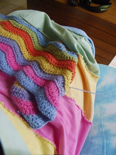 My crochet ripple blanket