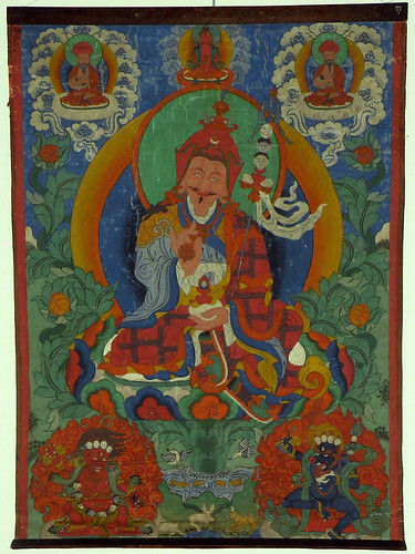 010-Thang Kha. Religiosa. Padmasambhava. Pintado en textil.-siglo XVIII-© The Trustees of the British Museum