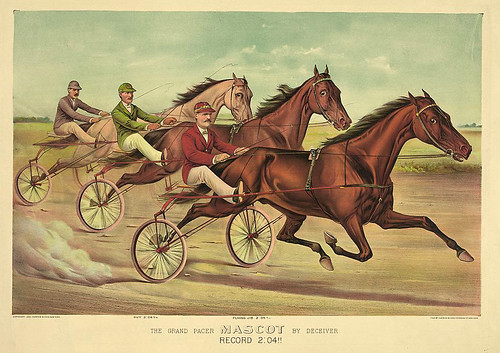 010-Imagen carreras caballos trotones-Library of Congress