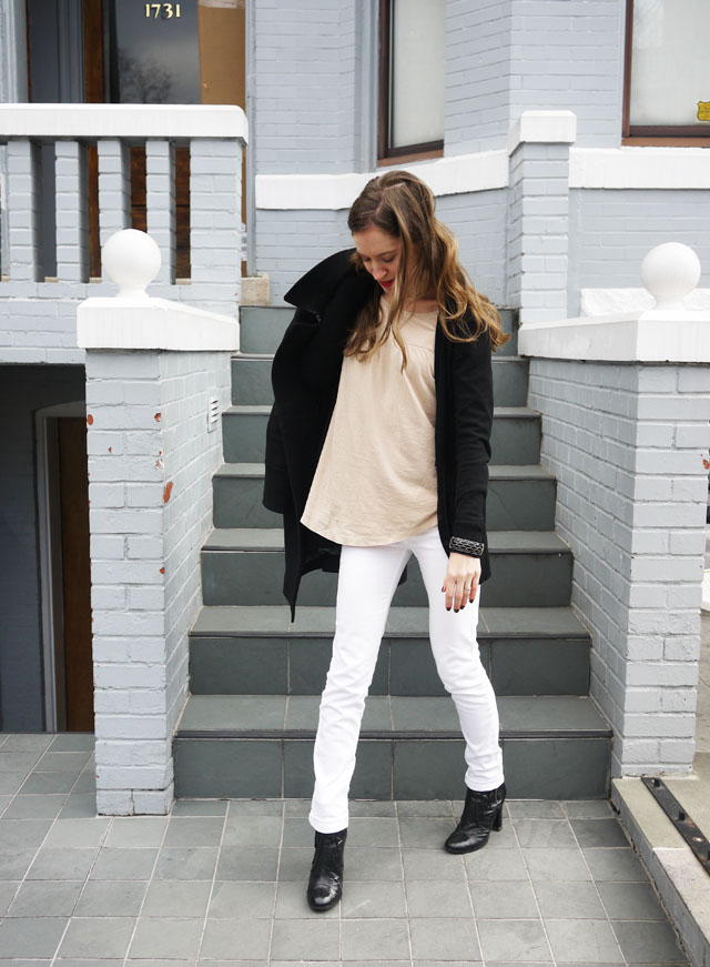 my fair vanity black trench white jeans style blog neutral for spring 2013 2