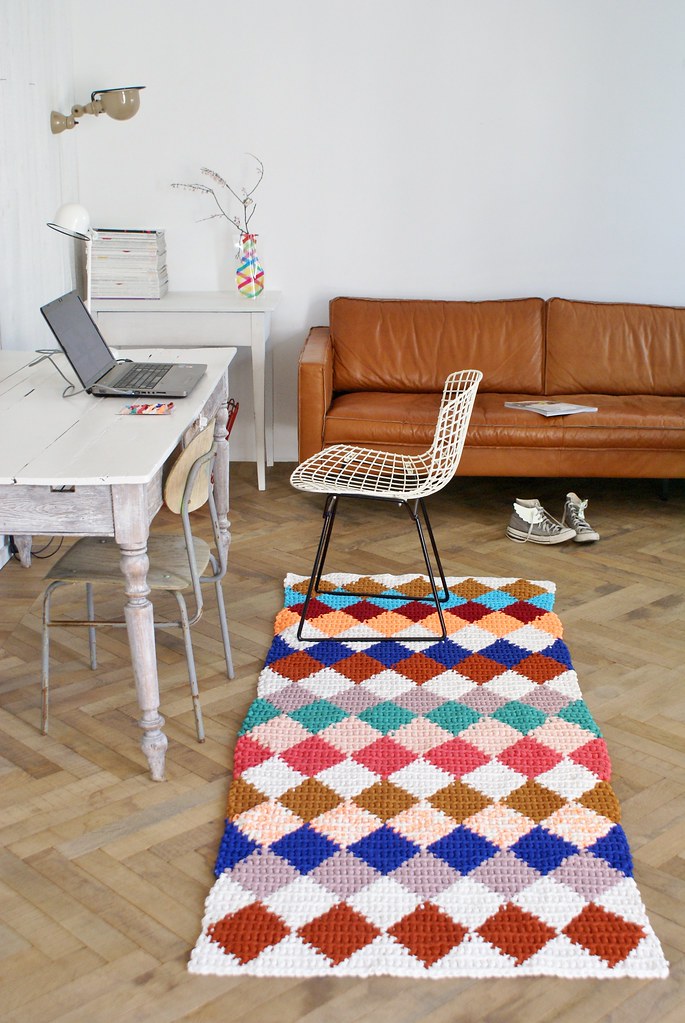wood & wool boucherouite rug