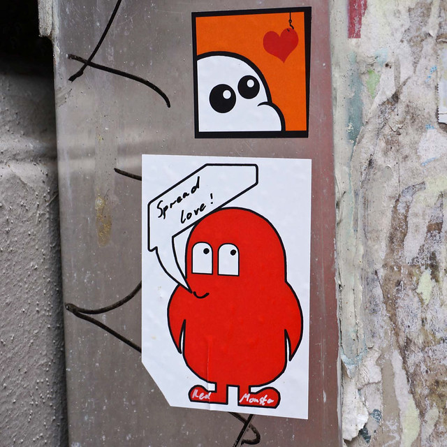 red monsta sticker