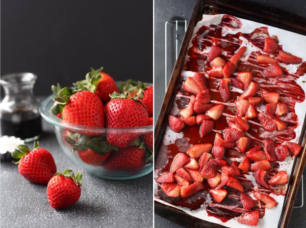 Roasted Balsamic Strawberries Shortcakes