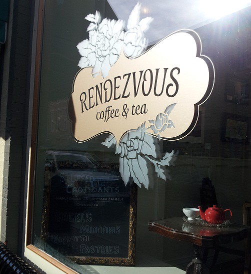 cafe rendevous sign