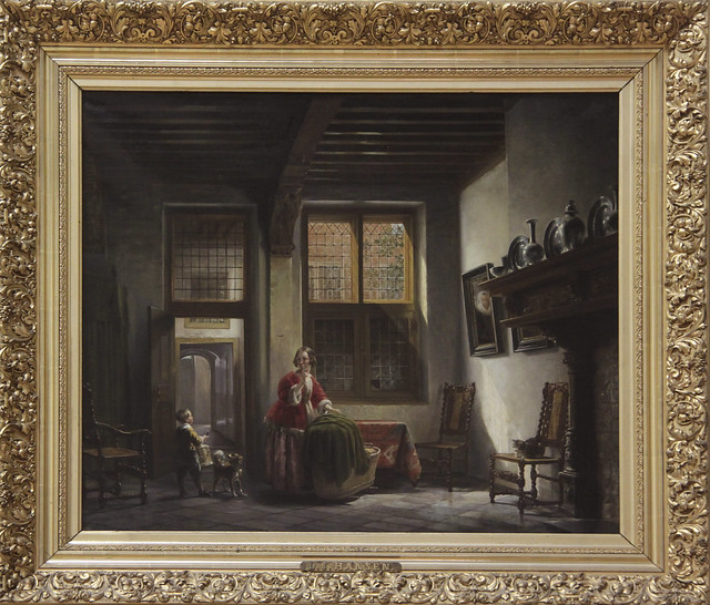 Oudhollands binnenhuis, Lambertus Johannes Hansen 1835