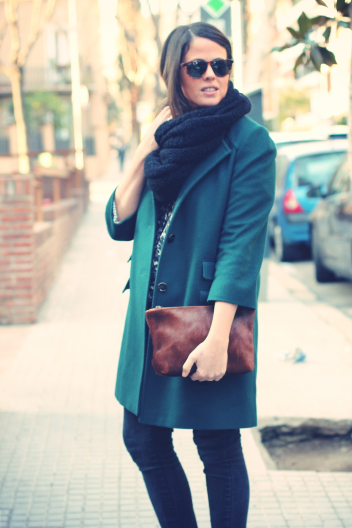 Look Green coat + lace jacket - monicositas