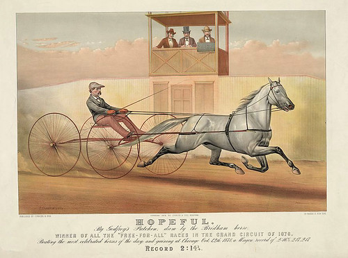 013-Imagen carreras caballos trotones-Library of Congress