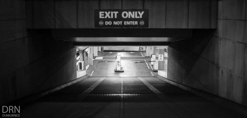 Exit Only B&W.