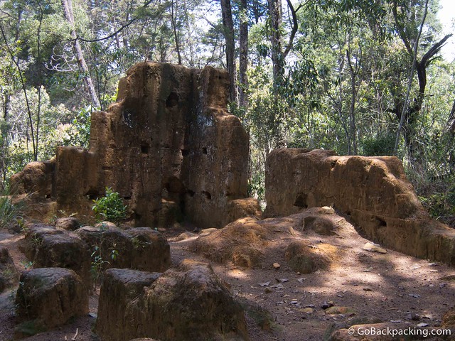 Ruins of the Sabanas school, previously used to teach 3rd grade