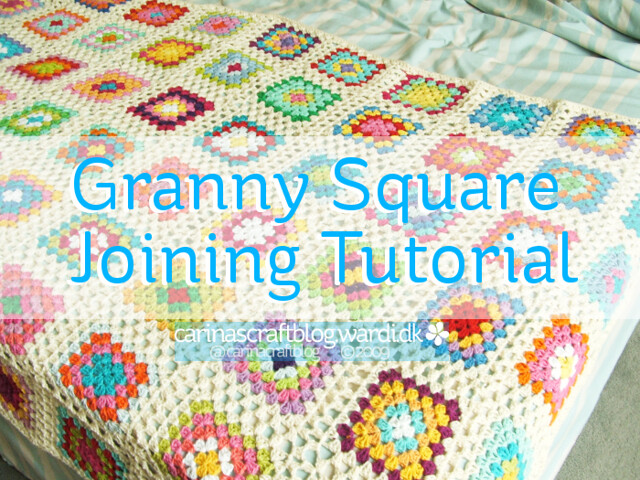 Crochet tutorial: joining granny squares
