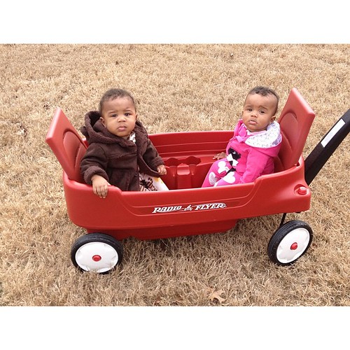 Twins are testing out their Christmas gift for the first time! I think it was more for me than them. Lol *sidenote* my iPhone camera is all jacked up (all pics are blurred)....hence the lack of pictures the last few weeks. So I'll be posting less than usu