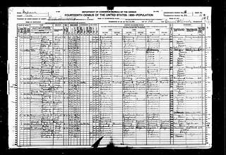 1920 census, Deep River
