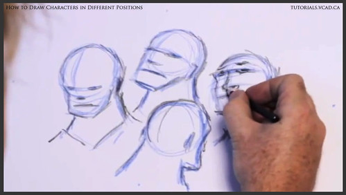 learn how to draw characters in different positions 012