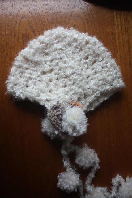Crochet aviator hat