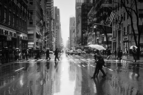 raining on Fifth Avenue by ifotog, Queen of Manhattan Street Photography
