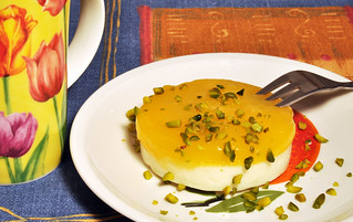 Mouhalabieh Flammeri orientalisch Dessert Süßspeise Nachspeise Orient orientalisch Milch Saft fruchtig exotisch