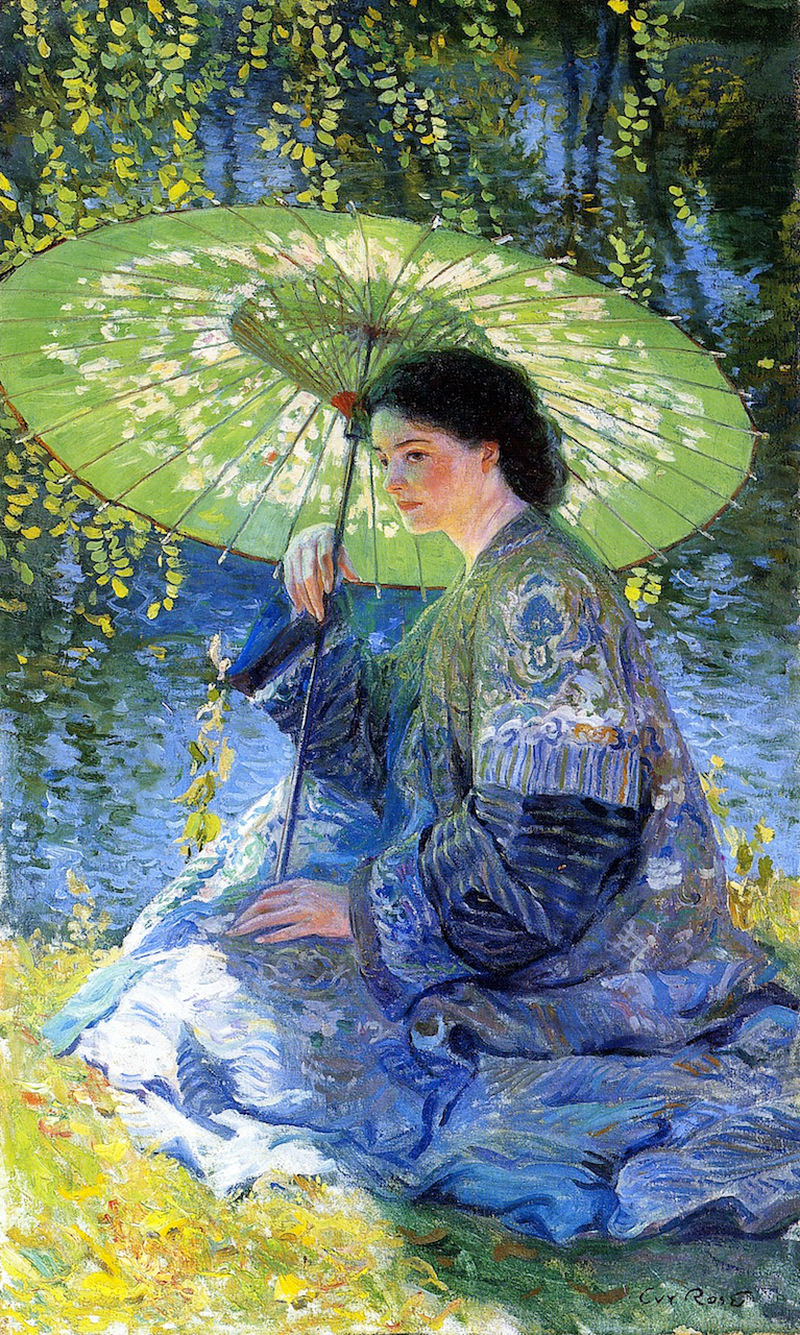 The Green Parasol by Guy Orlando Rose, c. 1909