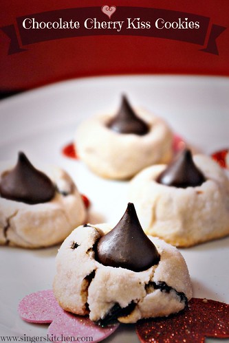 Chocolate Cherry Kiss Cookies3