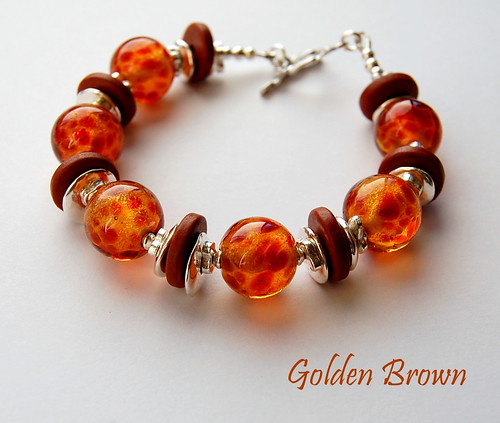Golden Brown Bracelet by gemwaithnia