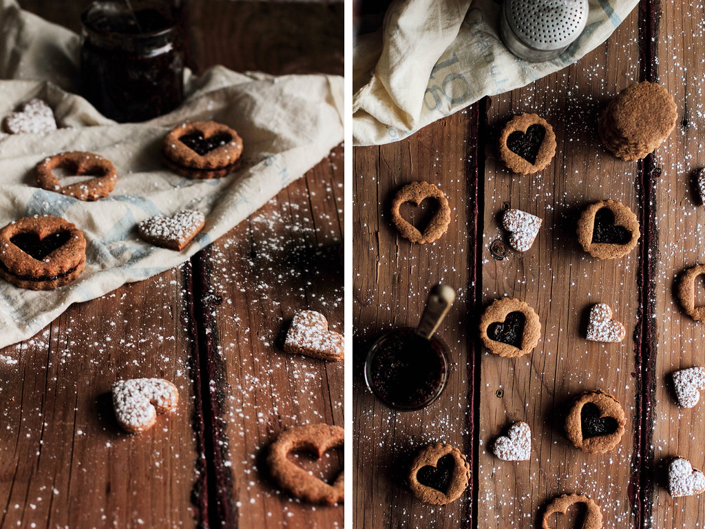 Toasted Almond Cookies with Dried Fig Filling