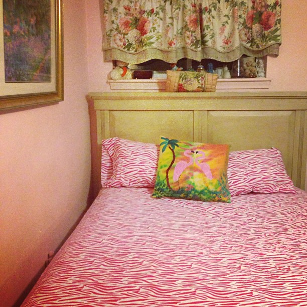 Cute #zebra sheets on my bed #bedroom in #detroit
