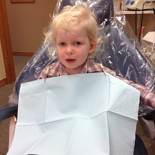 First dentist appointment! Happy birthday, little dude. Have some clean teeth!