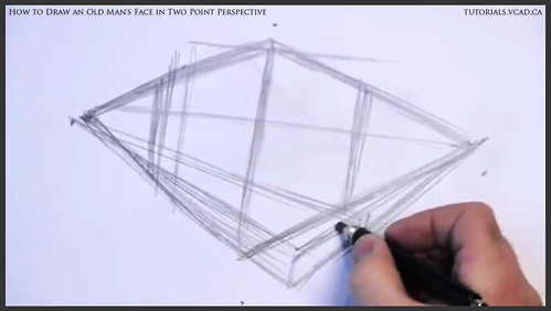 learn how to draw an old man's face in two point perspective 004
