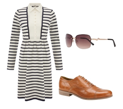 Somerset by Alice Temperley 2in1 Striped Dress