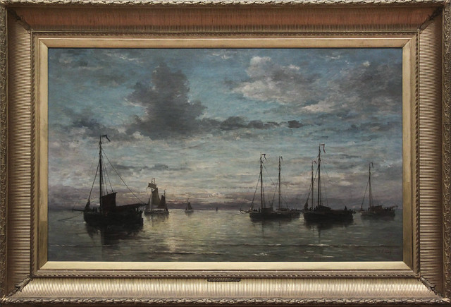 Avondstond op zee, Hendrik Willem Mesdag 1870