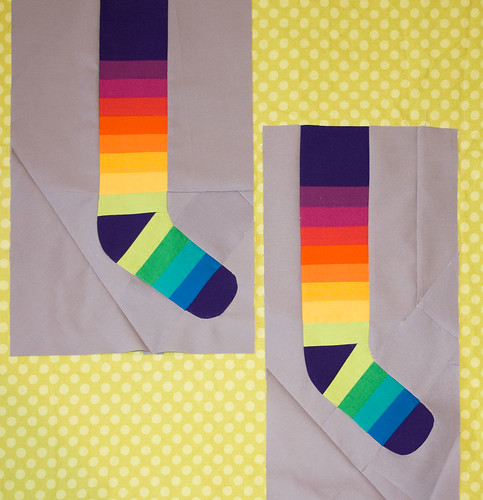 Rainbow socks for Sherri