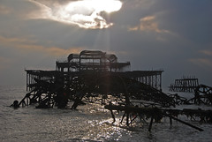 The West Pier. Hove. East Sussex. Uk