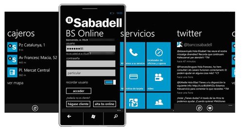 Aplicación nativa de BS Móvil para Windows Phone