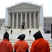 Close Guantánamo: Protestors outside the US Supreme Court