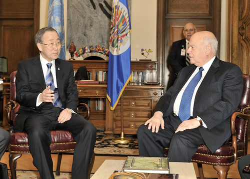 Secretaries General of the OAS and the UN Discuss Political Context in Latin America and the Caribbean
