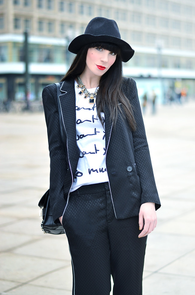 Black Zara Outfit with Saint Noir Shirt 2