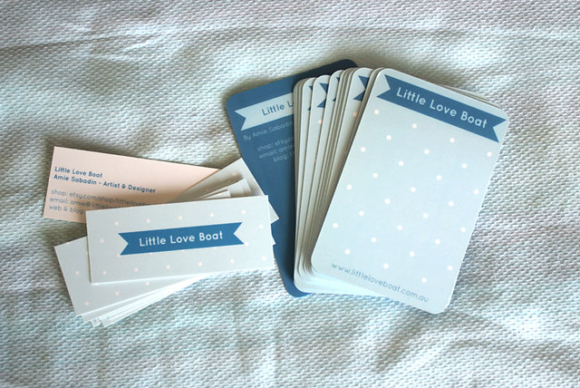 Little Love Boat packaging & business cards, the new style!