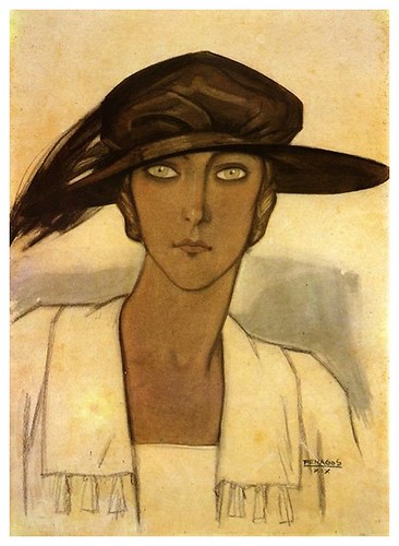 002-Retrato de mujer-1919- via Art Deco Painting