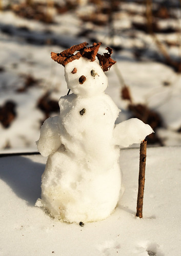 Wir bauen einen kleinen Schneemann