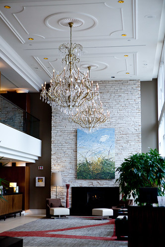 The lobby of The Westin Governor Morris