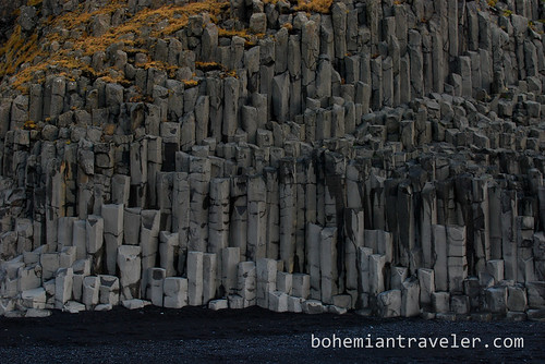 basalt colomns at Reynisfjara Black sand beach