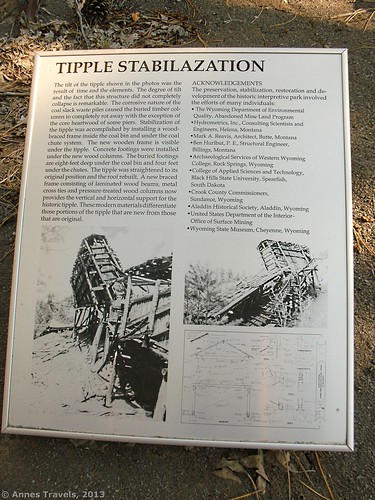 Stabilizing the Tipple Sign, Aladdin Tipple Historical Interpretive Park, Wyoming
