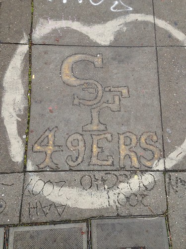 49ers sidewalk art
