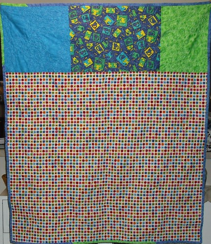 string triangle quilt - back