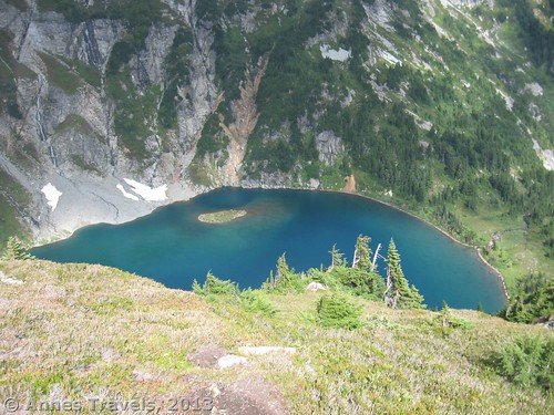 An early view of Doubtful Lake from Sahale Arm, North Cascades National Park, Washington