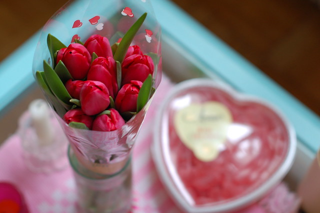 Tulips and candy