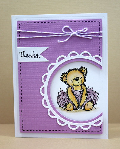 Tutu Bear Note Set Lavender