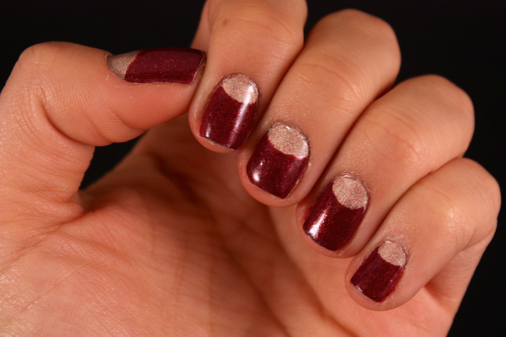SF Bay Area Style Blog - Half Moon Manicure Using Julep Nail Color